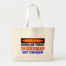 DOBERMAN WARNING BAGS