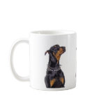 Doberman with Sneaky Look Mug