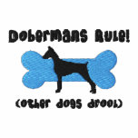 Dobermans Rule Embroidered Shirt (T-Shirt) embroidered shirts
