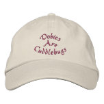 Dobies Are Cuddlebugs Embroidered Baseball Cap embroidered hats