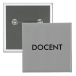 DOCENT PINBACK BUTTON