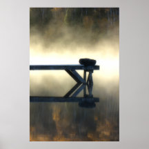 Dock in Morning Mist Print