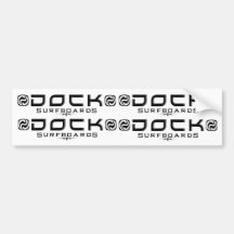 DOCK Surfboards Bumper Sticker