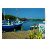 docked boat-florida cards