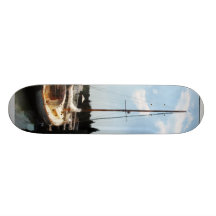 Docked Cabin Cruiser Custom Skate Board