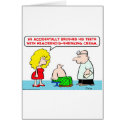 doctor brushed teeth hemorrhoid shrinking cream cards