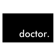 doctor. business card