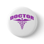 Doctor Caduceus Purple buttons