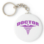 Doctor Caduceus Purple keychains