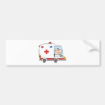 Doctor Driving Ambulance Bumper Stickers