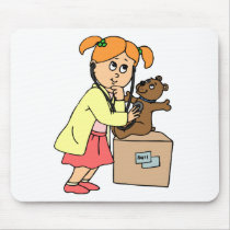 Doctor (girl) mouse pads