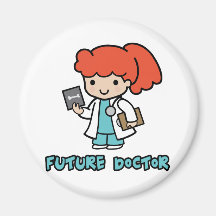 Doctor (girl) refrigerator magnets