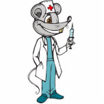 Doctor Nurse Mouse Acrylic Cut Out