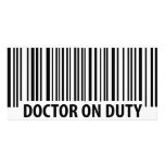 doctor on duty icon photo card