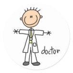 Doctor Stick Figure Sticker