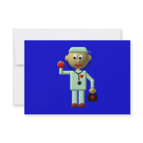 Doctor with Apple and Medical Bag