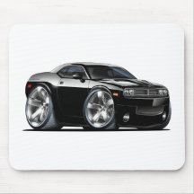 Dodge Challenger Black Car Mouse Pads