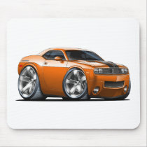 Dodge Challenger Orange Car Mousepads