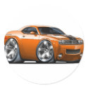 Dodge Challenger Orange Car stickers