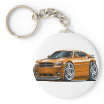 Dodge Charger Daytona Orange Car Key Chains