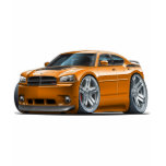 Dodge Charger Daytona Orange Car t-shirts