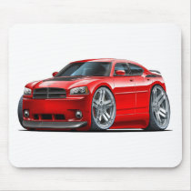 Dodge Charger Daytona Red Car Mouse Pads