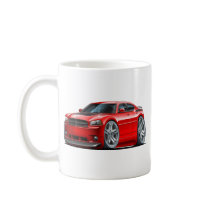 Dodge Charger Daytona Red Car Mug