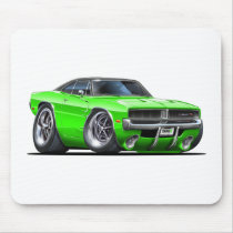 Dodge Charger Lime Car Mouse Pads