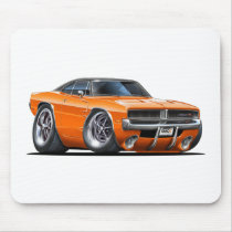 Dodge Charger Orange Car Mouse Pad