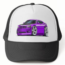 Dodge Charger Super Bee Purple Car Trucker Hat