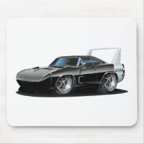 Dodge Daytona Black Car Mouse Pad