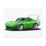 Dodge Daytona Green Car Postcards