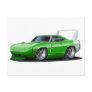 Dodge Daytona Green Car Postcards