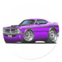 Dodge Demon Purple Car stickers