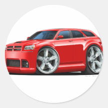 Dodge Magnum Red Car Sticker