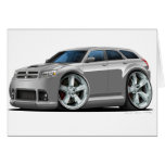 Dodge Magnum Silver Car Greeting Cards