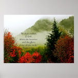 Dodge Road Mist (Bright) Print w/Scripture Verse