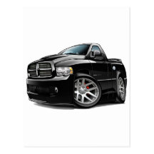 Dodge SRT10 Ram Black Postcard