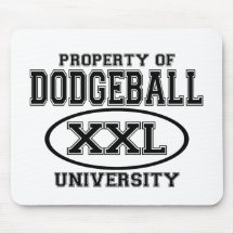 Dodgeball University T-shirts and Gifts. Mouse Mats
