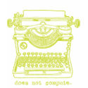 Does Not Compute (Chartreuse) t-shirts