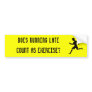 Does running late count as exercise?
