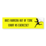 Does running out of time count as exercise?
