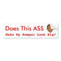 Does This Ass Make My Bumper Look Big, sticker bumper stickers
