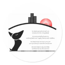 Dog_1 Round Stickers