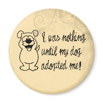 Dog Adoption Fridge Magnet
