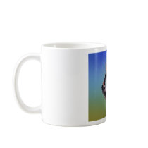 Dog and butterfly mugs