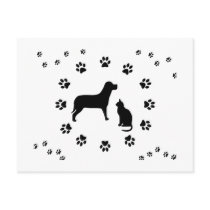 Dog and Cat Postcard
