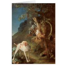 Dog and Game, 1730 Greeting Card