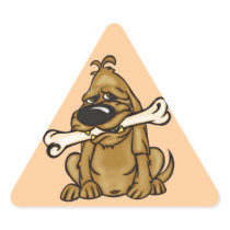 Dog and His Bone Sticker