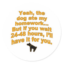 Dog ate my homework